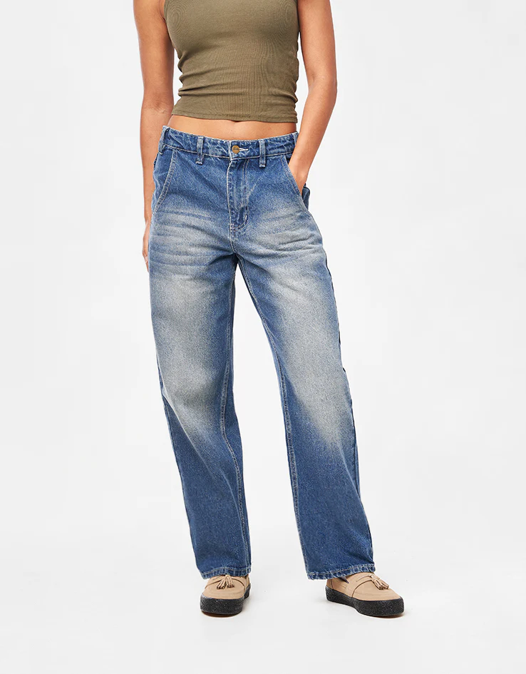 Butter Goods Alpine Denim Jeans Distressed - Faded Blue - Image 8