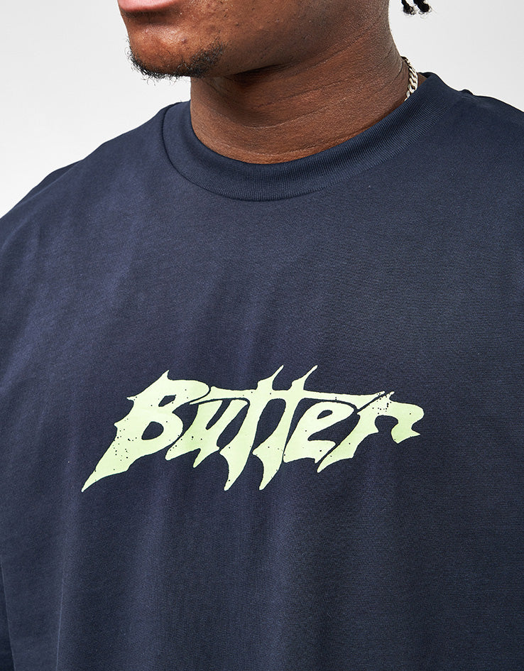 Butter Goods Amplify T-Shirt - Navy - Image 3