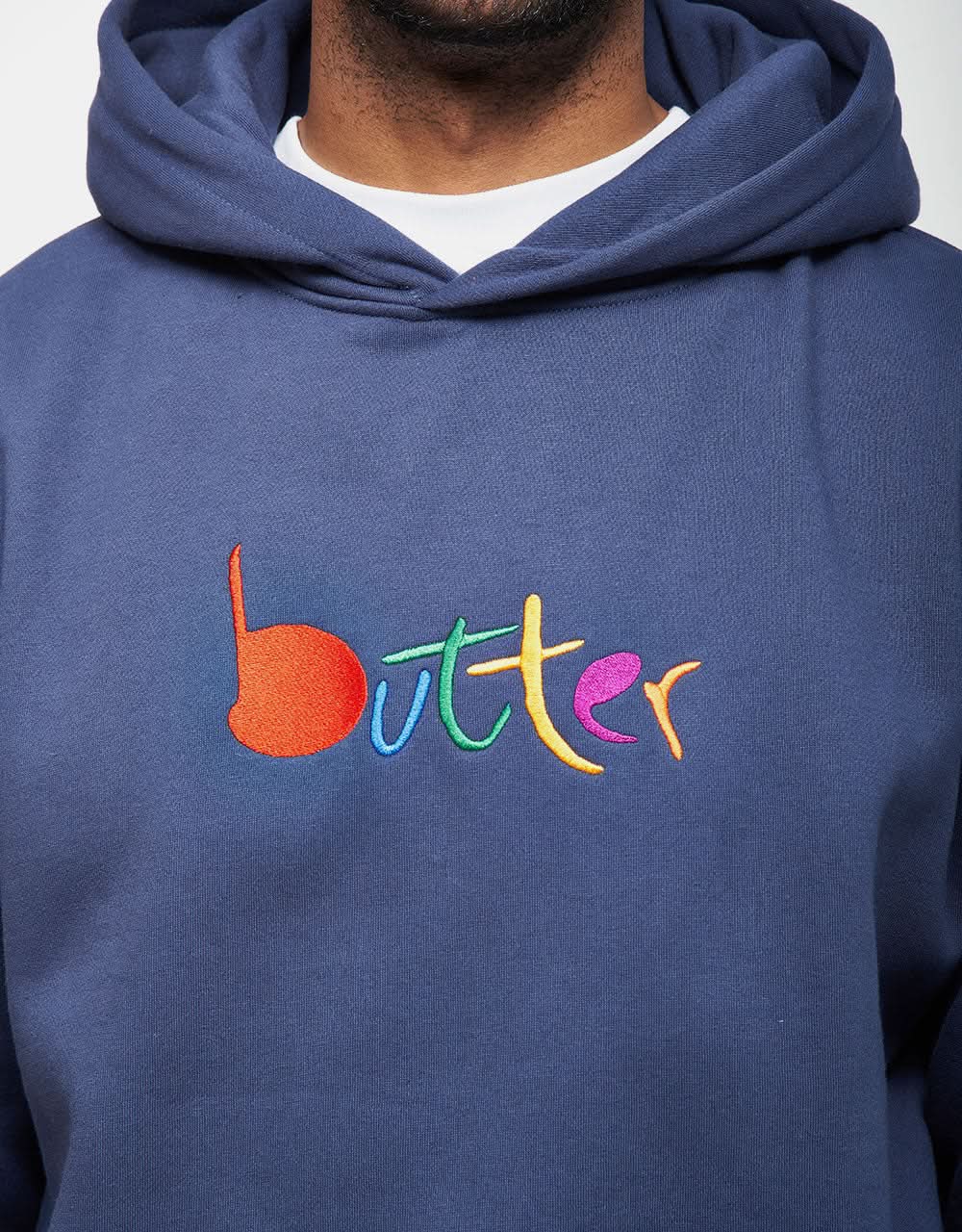 Butter Goods Art Pullover Hoodie - Navy - Image 2
