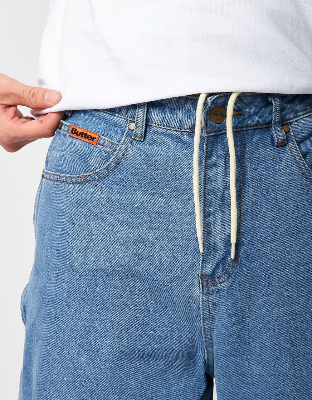 Butter Goods Baggy Denim Jean - Washed Indigo - Image 4