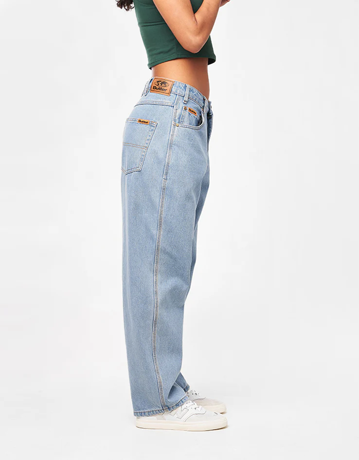 Butter Goods Baggy Denim Jean - Washed Indigo - Image 9