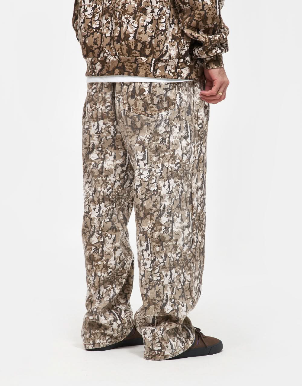 Butter Goods Bark Camo Denim Jeans - Tan - Image 4
