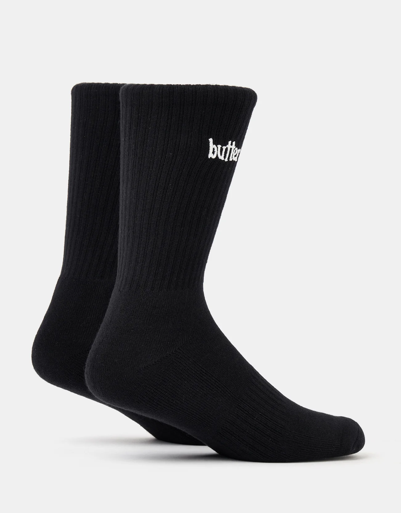 Butter Goods Basic Crew Socks - Black - Image 2