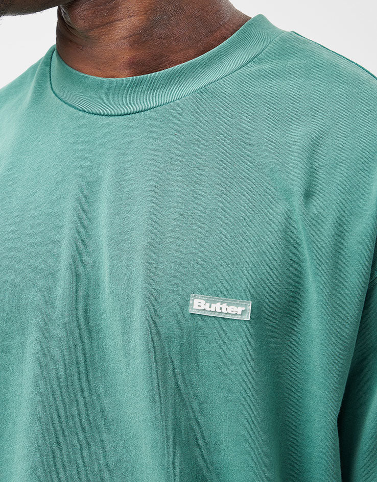 Butter Goods Basic T-Shirt - Washed Forest - Image 2