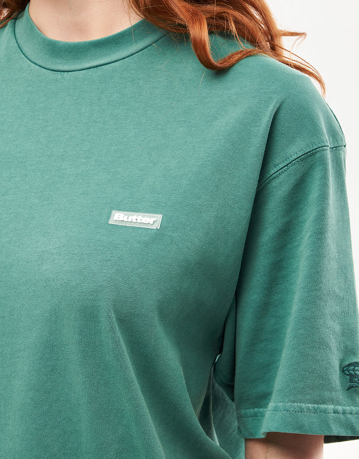 Butter Goods Basic T-Shirt - Washed Forest - Image 8