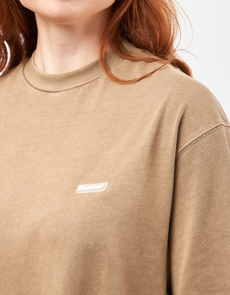 Butter Goods Basic T-Shirt - Washed Tan - Image 8