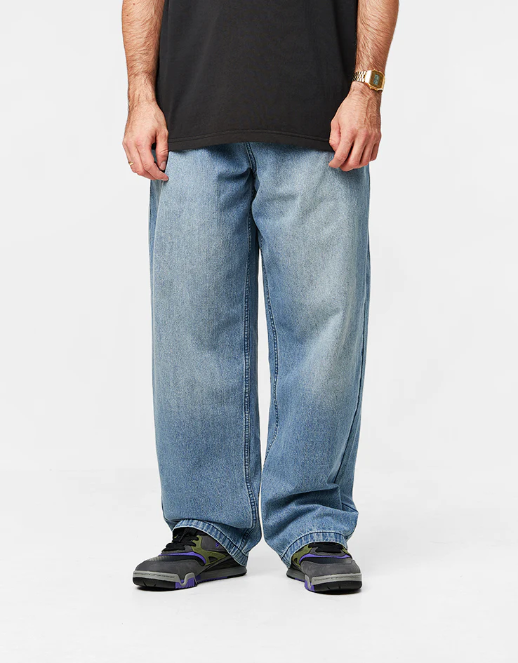 Butter Goods Blotch Denim Jeans - Streaky Blue - Image 2