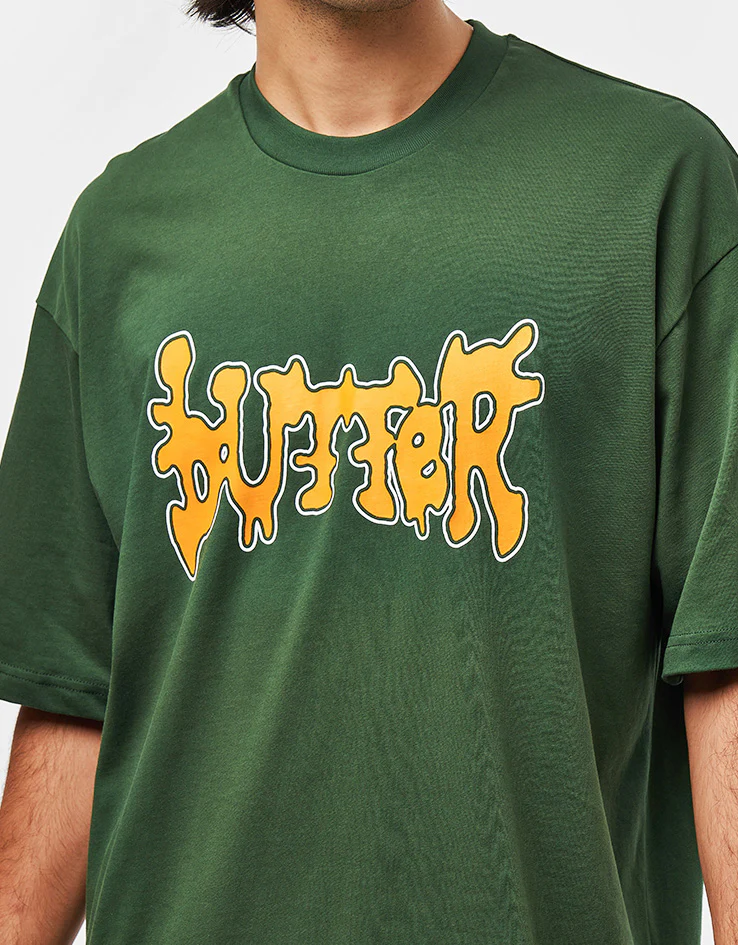 Butter Goods Blotch T-Shirt - Dark Forest - Image 3