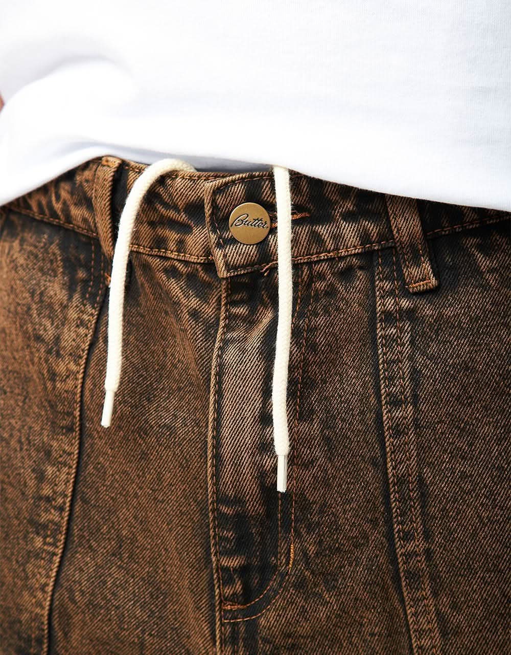 Butter Goods Breakdown Relaxed Denim Jean - Acid Wash Brown - Image 5