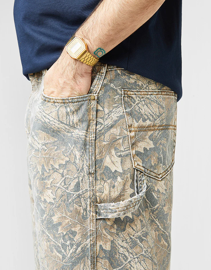 Butter Goods Carpenter Denim Shorts - Forest Camo - Image 7