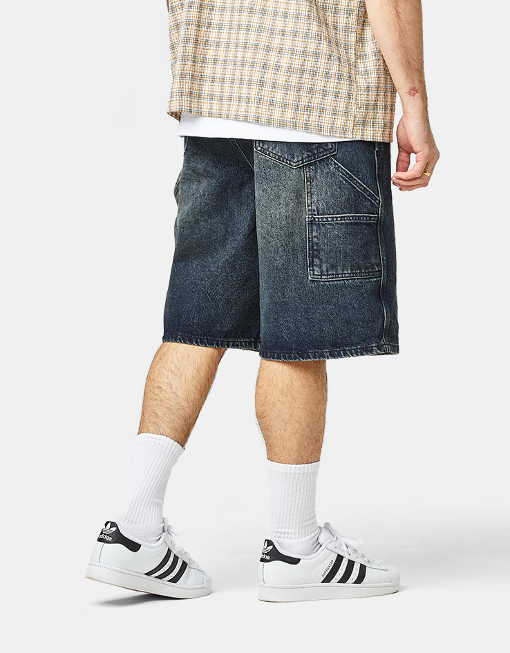 Butter Goods Carpenter Denim Shorts - Slub Dark Indigo - Image 2