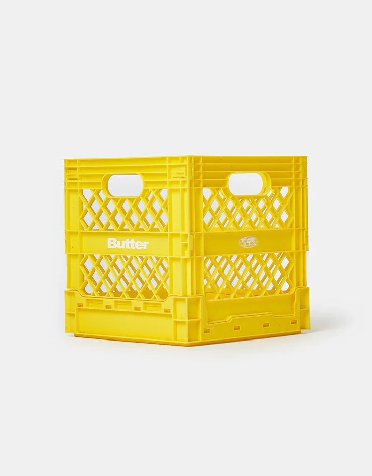 Butter Goods Collapsable Record Crate - Yellow - Image 6
