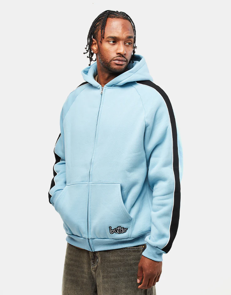 Butter Goods Connection Zip-Thru Hoodie - Sky - Image 5