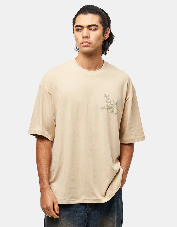 Butter Goods Croaker T-Shirt - Taupe - Image 2