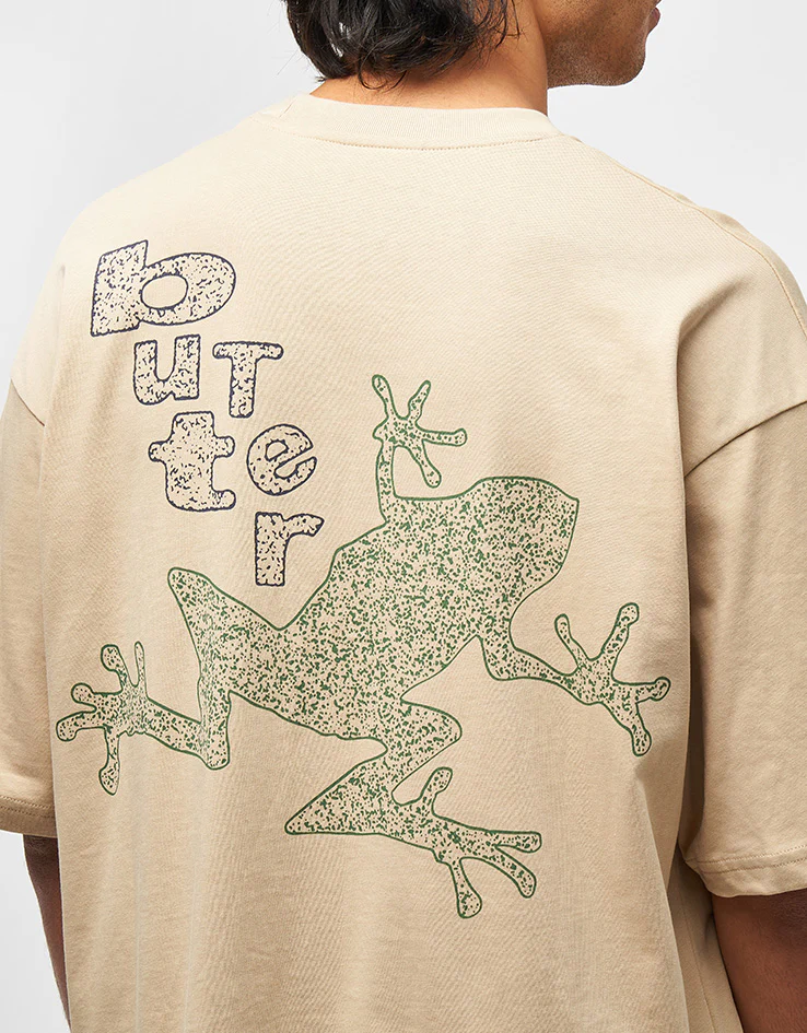 Butter Goods Croaker T-Shirt - Taupe - Image 3