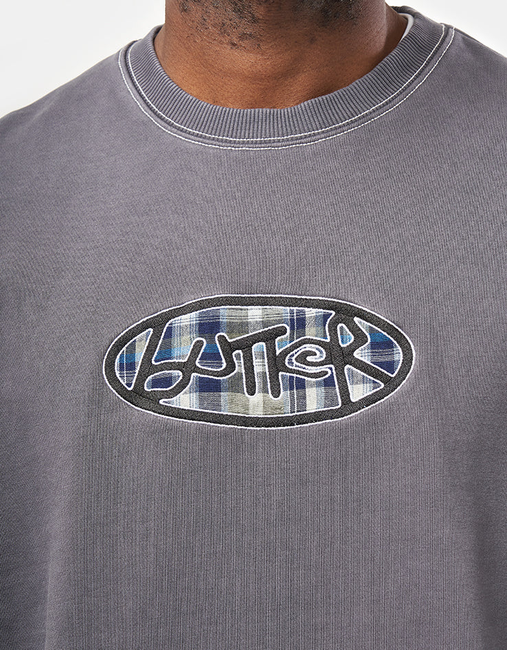 Butter Goods Crust Crewneck - Washed Charcoal - Image 2