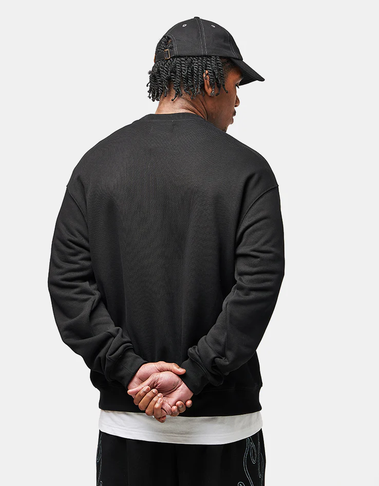 Butter Goods Cut Out Applique Crewneck - Black - Image 2