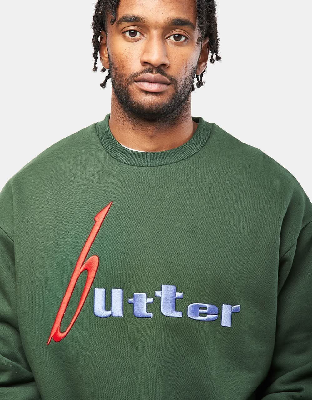 Butter Goods Device Crewneck - Dark Green - Image 3