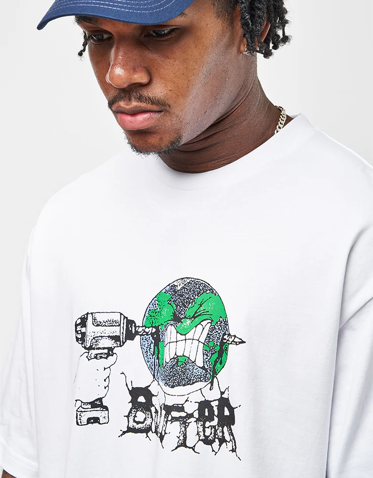 Butter Goods Drill T-Shirt - White - Image 3