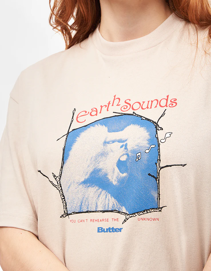 Butter Goods Earth Sounds T-Shirt - Sand - Image 6