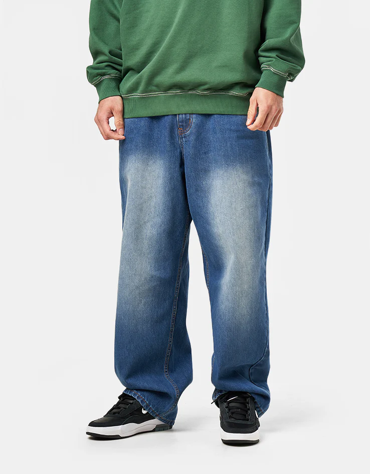Butter Goods Encounter Denim Jean - Washed Slub Blue - Image 6