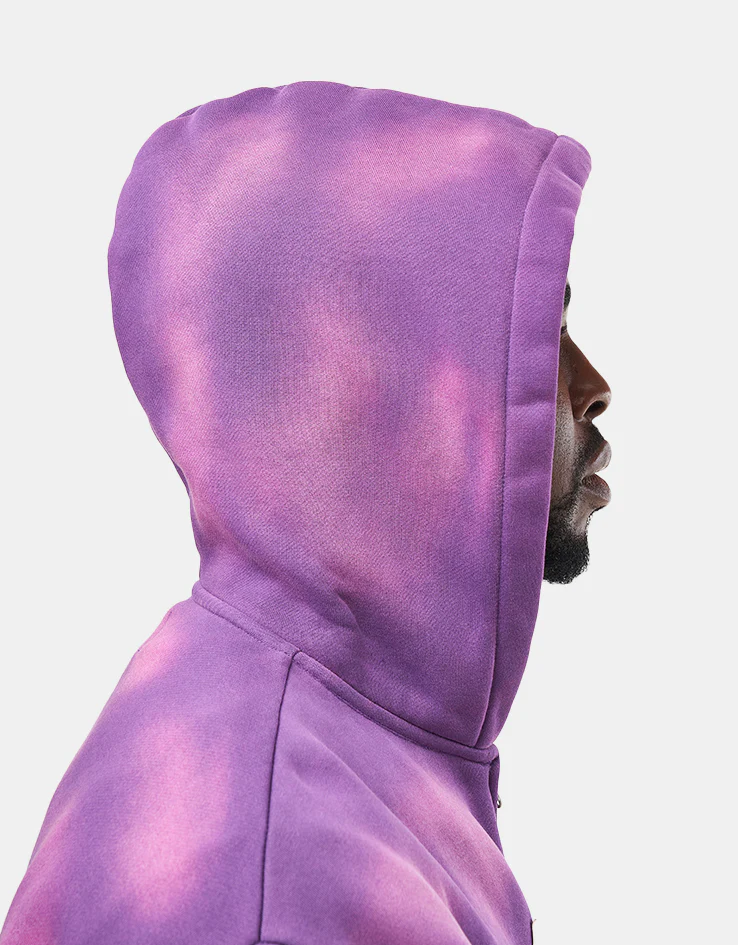 Butter Goods Encounter Zip-Thru Hoodie - Washed Purple - Image 4