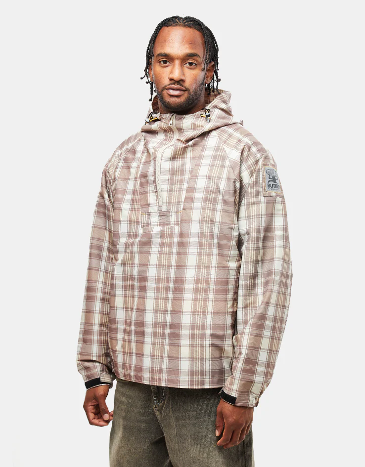 Butter Goods Equipment Anorak - Plaid/Natural - Image 2