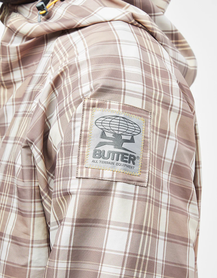 Butter Goods Equipment Anorak - Plaid/Natural - Image 5
