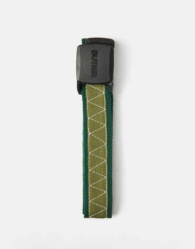 Butter Goods Equipment Woven Web Belt - Forest