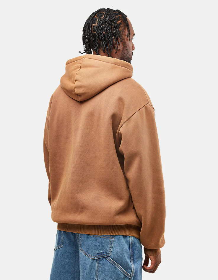 Butter Goods Eruption Zip-Thru Hoodie - Chocolate - Image 2