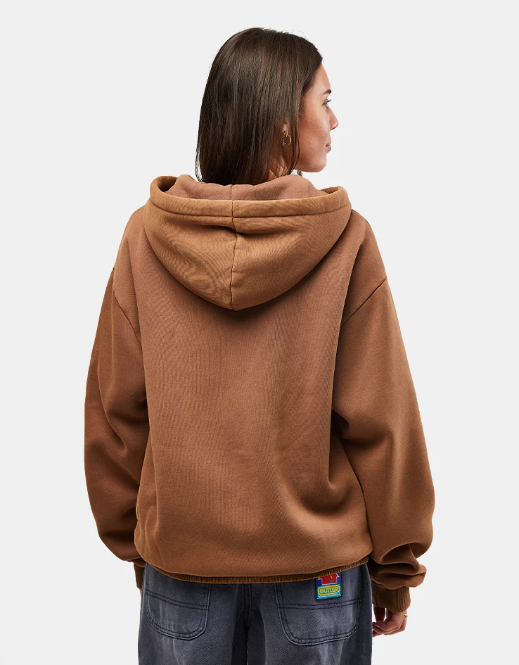 Butter Goods Eruption Zip-Thru Hoodie - Chocolate - Image 6