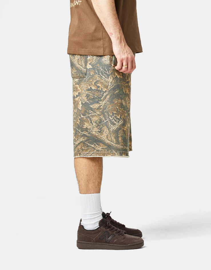 Butter Goods Fleece Shorts - Forest Camo - Image 3