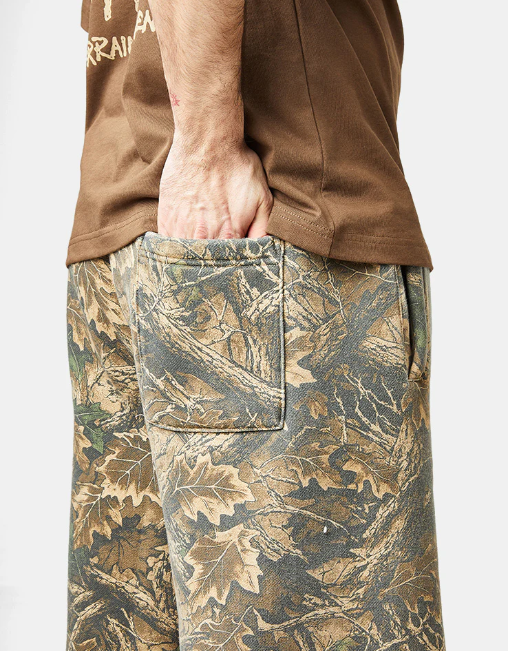 Butter Goods Fleece Shorts - Forest Camo - Image 4