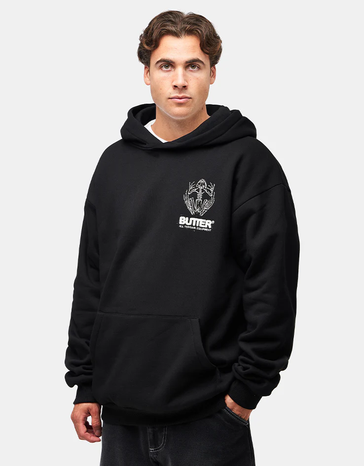 Butter Goods Fossil Pullover Hoodie - Black - Image 2