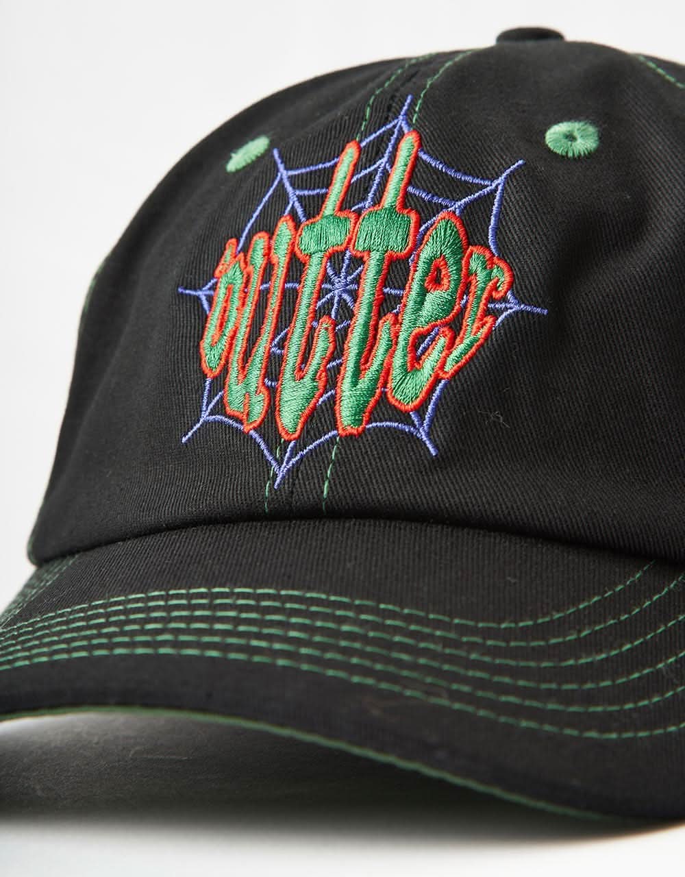 Butter Goods Frenzy 6 Panel Strapback Cap - Black - Image 2