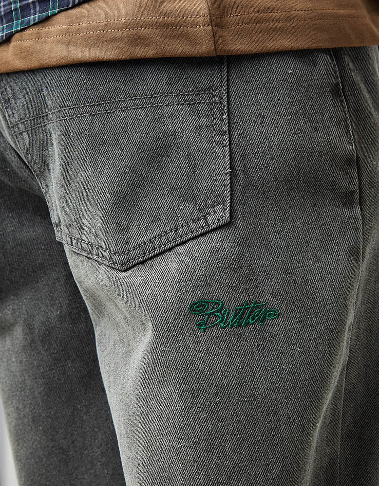 Butter Goods Garage Denim Jeans - Faded Black - Image 5