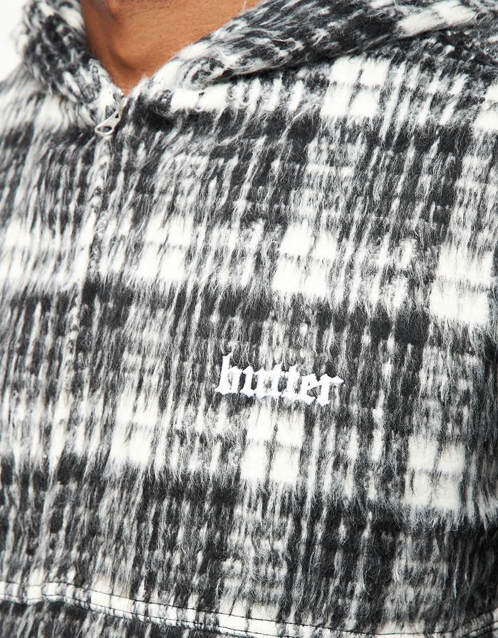 Butter Goods Heavy Plaid Work Jacket - Black/White - Image 7