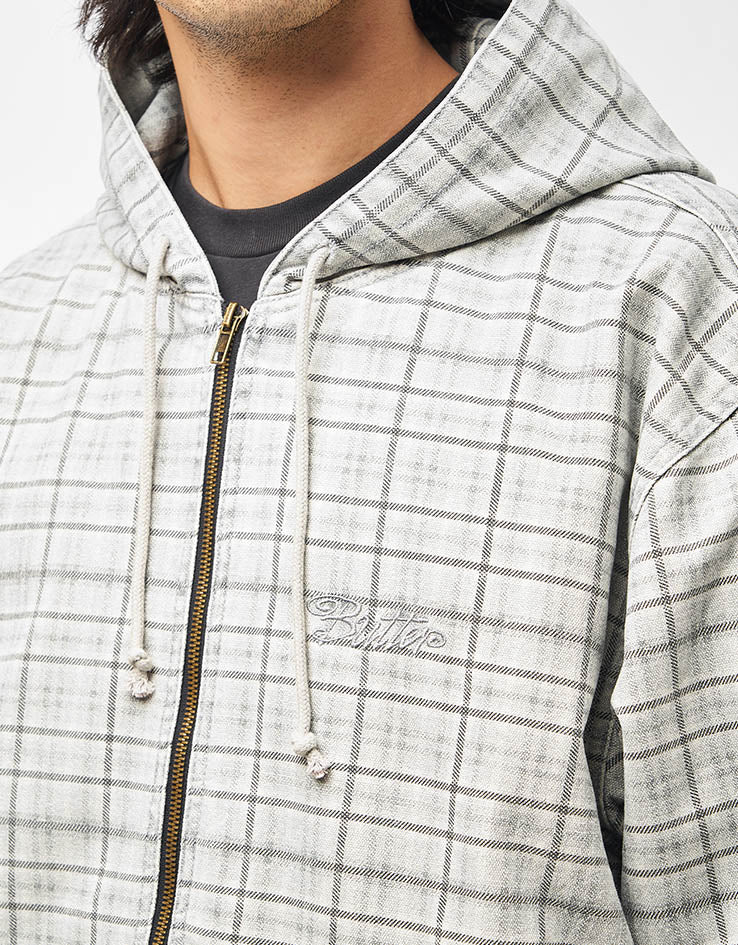 Butter Goods Hooded Work Jacket - Grey Plaid - Image 4