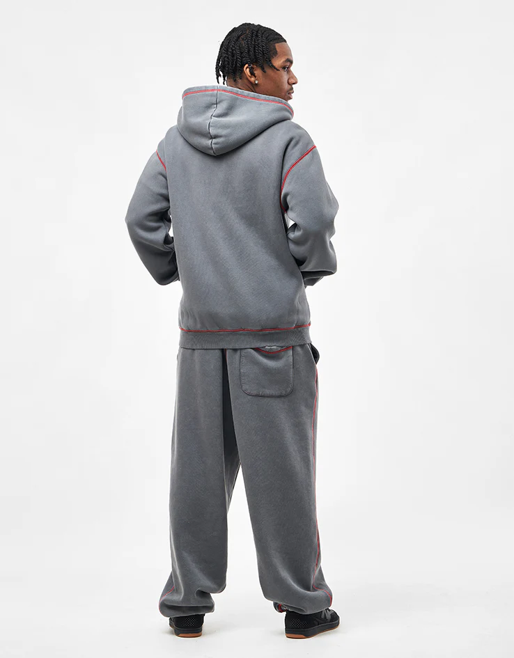 Butter Goods Jive Zip-Thru Hoodie - Washed Black - Image 7