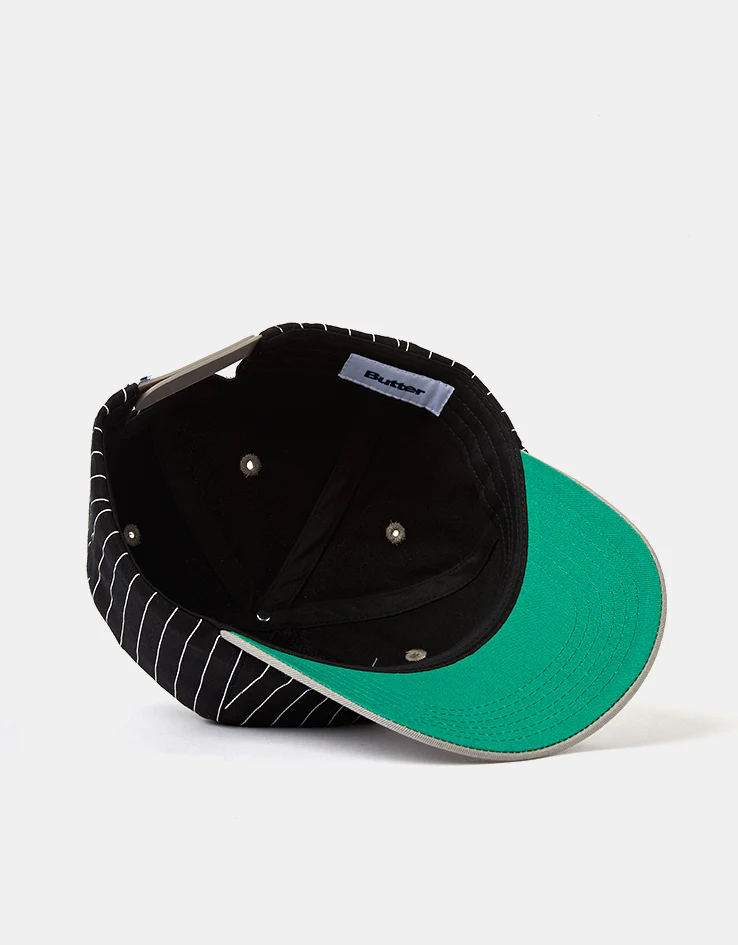 Butter Goods League Baseball Cap - Black / Grey - Image 5