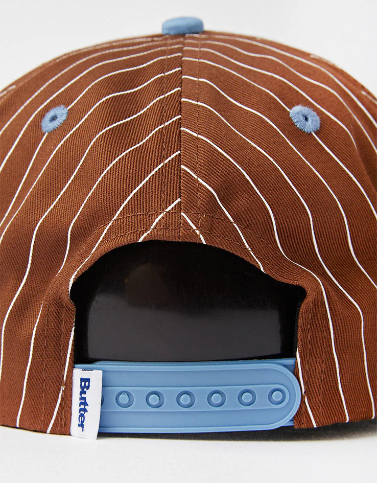 Butter Goods League Baseball Cap - Brown / Sky Blue - Image 3
