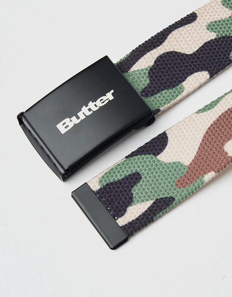 Butter Goods Logo Woven Web Belt - Desert Camo - Image 2
