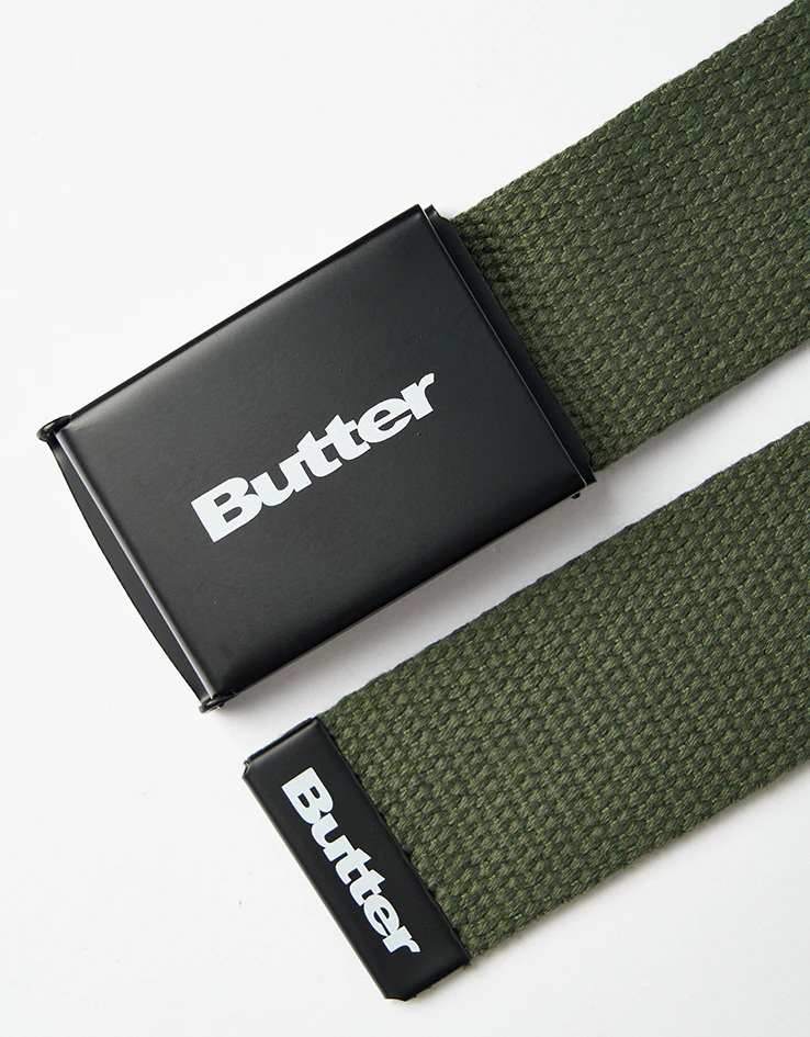 Butter Goods Logo Woven Web Belt - Safari - Image 2