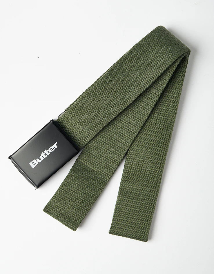 Butter Goods Logo Woven Web Belt - Safari - Image 3