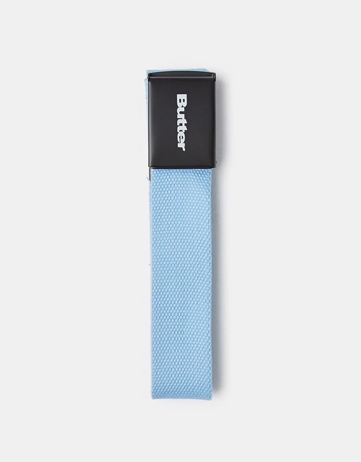 Butter Goods Logo Woven Web Belt - Powder Blue