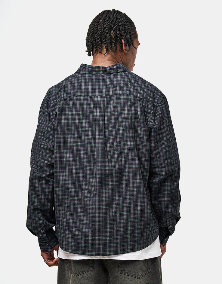 Butter Goods Plaid Shirt - Navy/Forest - Image 3