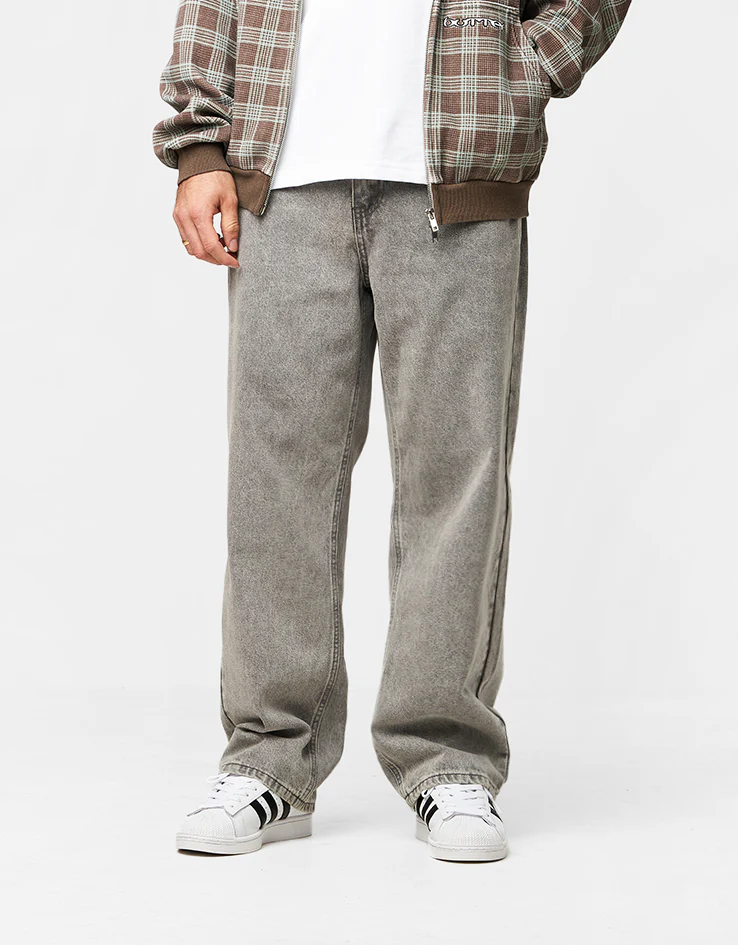 Butter Goods Racer Denim Jeans - Grey Wash