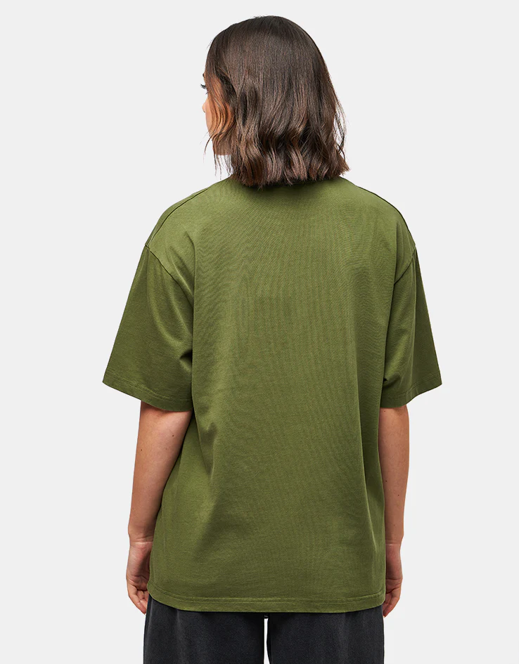 Butter Goods Registered T-Shirt - Washed Army - Image 5