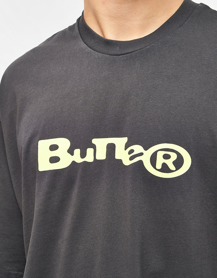 Butter Goods Registered T-Shirt - Washed Black - Image 3