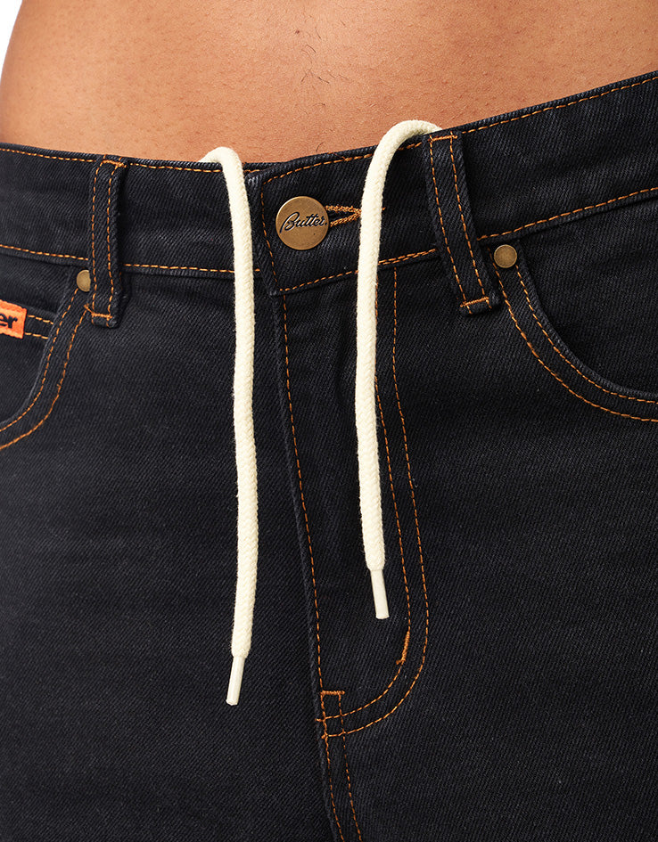 Butter Goods Relaxed Denim Jeans - Washed Black - Image 13